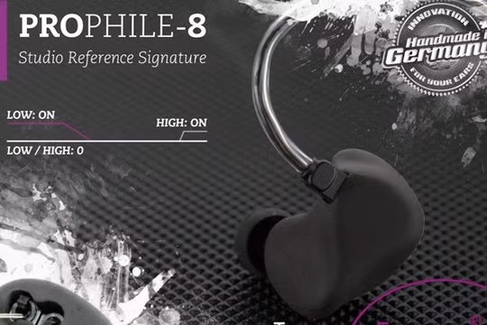 StageDiver giới thiệu ProPhile-8 - tai nghe với 4 chất âm