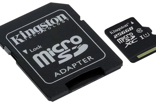 MicroSD Class 10 256GB của Kingston có giá 3,5 triệu