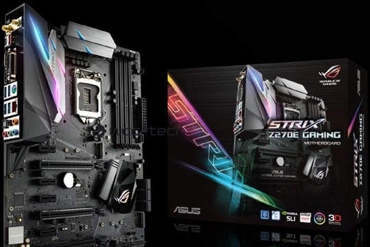 Bo mạch chủ Asus ROG Strix Z270E Gaming.