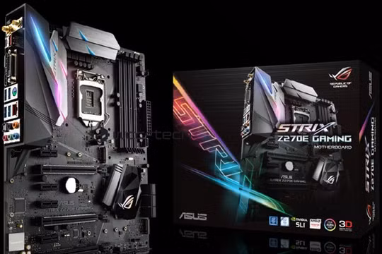 Bo mạch chủ Asus ROG Strix Z270E Gaming.