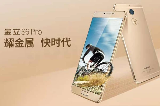 Gionee ra mắt S6 Pro tích hợp bảo mật vân tay