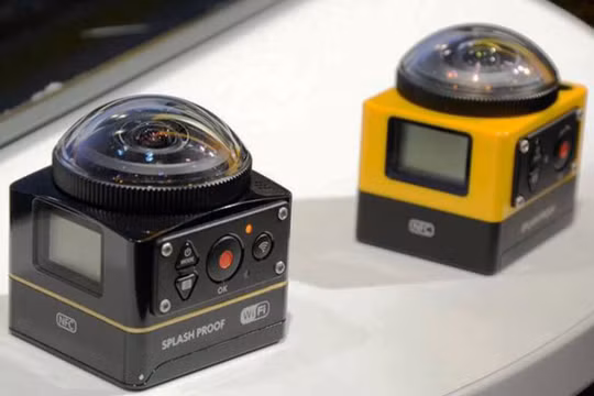 Kodak SP360 phiên bản 4K (màu đen) và tiêu chuẩn (màu vàng) - Ảnh: geeky-gadgets.com