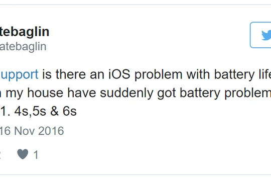 iOS 10.1.1 khiến iPhone hao pin