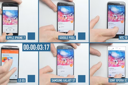 Cuộc đua tốc độ của 6 flagship: iPhone 7 vượt trội