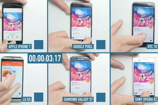 Cuộc đua tốc độ của 6 flagship: iPhone 7 vượt trội