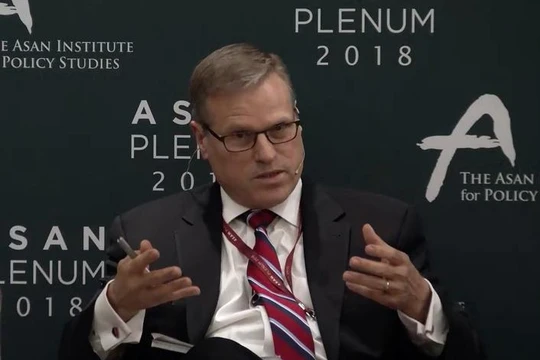 Patrick Cronin, Giám đốc Chương trình An ninh châu Á - Thái Bình Dương thuộc Trung tâm An ninh Mỹ mới. Ảnh: CNAS.