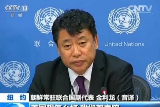 Ông Kim In Ryong, Phó Đại diện thường trực của Triều Tiên tại Liên hợp quốc. Ảnh: CCTV
