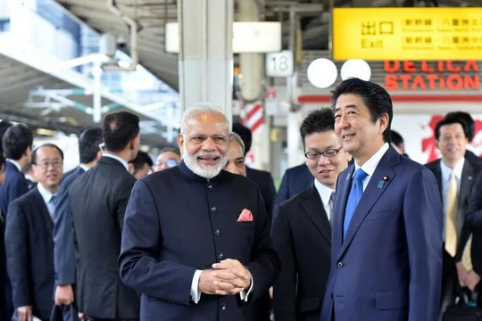 Thủ tướng Ấn Độ Narendra Modi thăm Nhật Bản. Ảnh: Asia Times