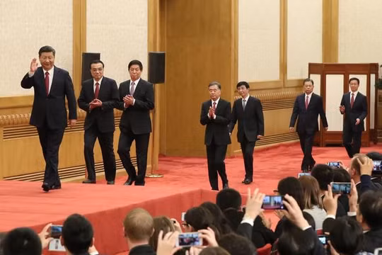 Thường vụ Bộ Chính trị Đảng Cộng sản Trung Quốc. Ảnh: Dwnews.