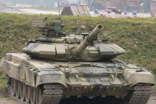 Xe tăng chiến đấu T-90 do Nga chế tạo. Ảnh: Sohu.
