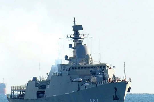 Tàu hộ vệ tên lửa lớp Gepard 3.9 do Nga chế tạo. Ảnh: Sohu.