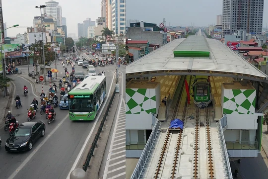 Tuyến đường sắt đô thị trên cao Cát Linh-Hà Đông dự kiến được đưa vào vận hành năm 2018