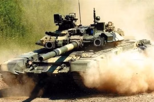 Xe tăng chiến đấu T-90 do Nga chế tạo. Ảnh: Sina.