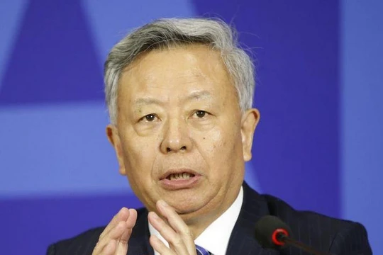 Ông Kim Lập Quần, Chủ tịch Ngân hàng đầu tư hạ tầng cơ sở châu Á (AIIB). Ảnh: CNA