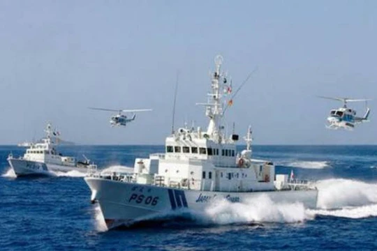 Tàu tuần tra Lực lượng bảo vệ bờ biển Nhật Bản. Ảnh: Military.china.com