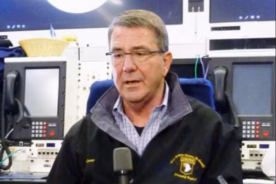 Bộ trưởng Quốc phòng Mỹ Ashton B. Carter. Ảnh: Kyodo News