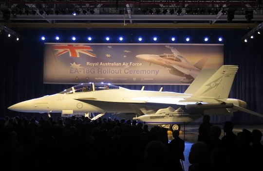 Máy bay tác chiến điện tử EA-18G của Quân đội Australia được chể tạo. Ảnh: Thời báo Hoàn Cầu, Trung Quốc.