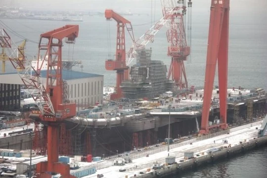 Tàu sân bay Type 001A Trung Quốc. Ảnh: Cankao