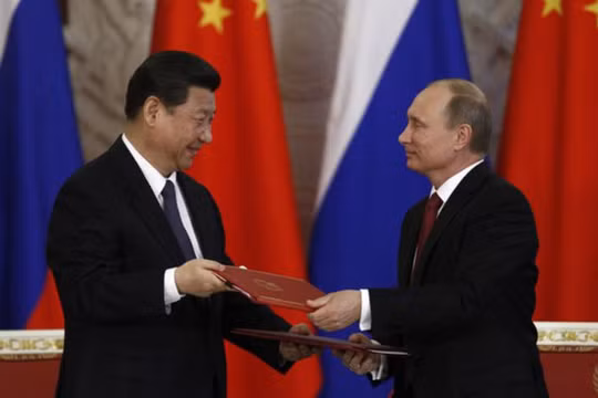 Chủ tịch Trung Quốc Tập Cận Bình và Tổng thống Nga Vladimir Putin (ảnh tư liệu)