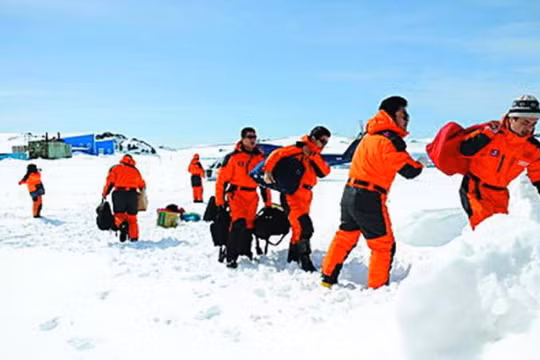 Trung Quốc tích cực tiến hành khảo sát ở Nam Cực. Ảnh: Ce.cn