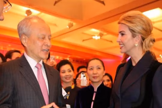 Ivanka Trump, con gái Tân Tổng thống Mỹ Donald Trump tham dự một hoạt động chúc mừng năm mới được Đại sứ quán Trung Quốc tổ chức. Ảnh: Cri