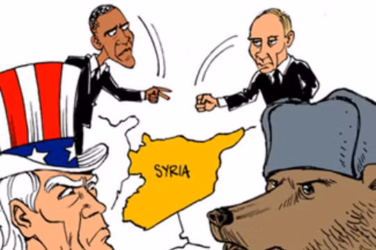 Mỹ và Nga đối đầu vì vấn đề Syria. Ảnh: Cankao