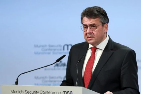 Ngoại trưởng Đức Sigmar Gabriel tại Hội nghị an ninh Munich ngày 17/2/2018. Ảnh: Cankao.