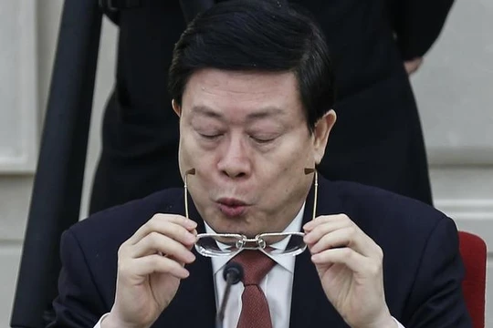 Hoàng Hưng Quốc, quyền Bí thư thành ủy, Chủ tịch thành phố Thiên Tân, Trung Quốc vừa bị ngã ngựa. Ảnh: Đa Chiều.