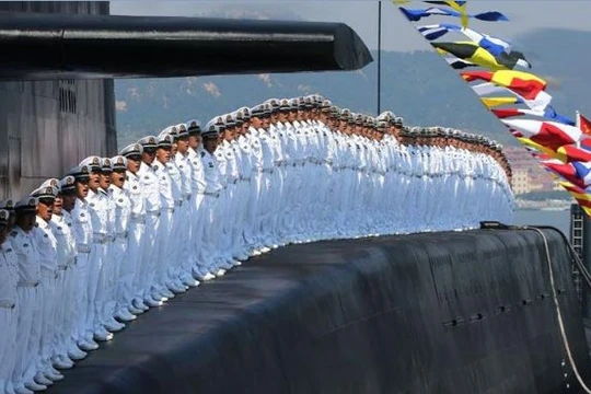 Binh sĩ lực lượng tàu ngầm hạt nhân Trung Quốc. Ảnh: Tin tức Tham khảo, Trung Quốc.