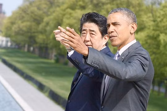 Thủ tướng Nhật Bản Shinzo Abe và Tổng thống Mỹ Barack Obama trong chuyến thăm Mỹ từ ngày 26/4 đến ngày 3/5/2015 (ảnh tư liệu)