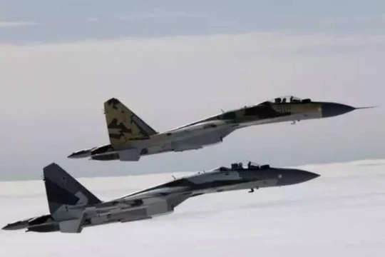 Máy bay chiến đấu Su-35 do Nga chế tạo. Ảnh: Sina.