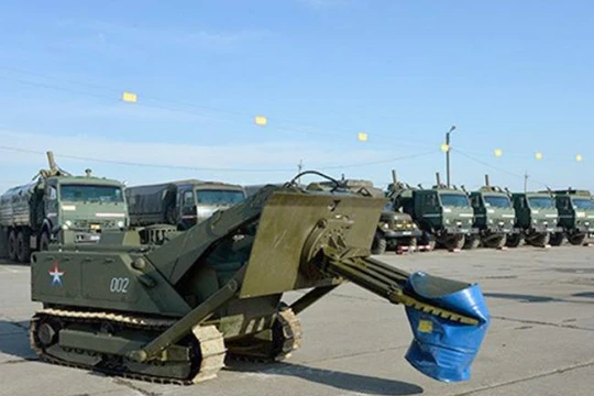 Xe chiến đấu không người lái Uran-6 Nga.