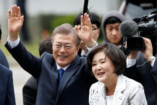 Tân Tổng thống Hàn Quốc và phu nhân