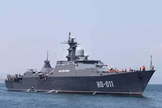 Tàu hộ vệ HQ-011 Đinh Tiên Hoàng lớp Gepard của Hải quân Việt Nam, mua của Nga. Ảnh: Kaixian.