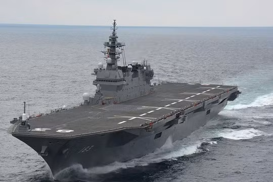 Tàu sân bay trực thăng lớp Izumo của Lực lượng phòng vệ biển Nhật Bản. Ảnh: Military Watch Magazine.