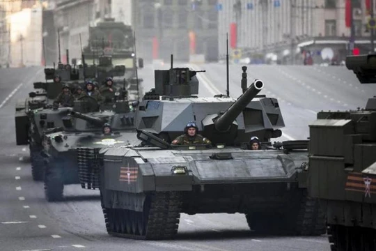 Xe tăng chiến đấu T-14 Amarta Nga (ảnh tư liệu)