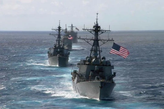 Hạm đội Mỹ. Ảnh: Cankao
