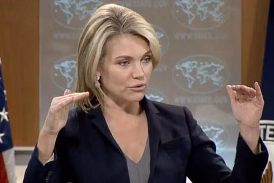 Người phát ngôn Bộ Ngoại giao Mỹ Heather Nauert. Ảnh: The Times of Israel