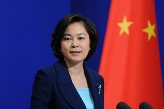 Người phát ngôn Bộ Ngoại giao Trung Quốc Hoa Xuân Oánh. Ảnh: Sina