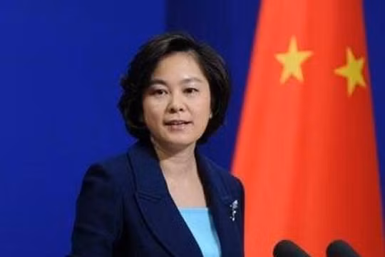 Người phát ngôn Bộ Ngoại giao Trung Quốc Hoa Xuân Oánh. Ảnh: Sina