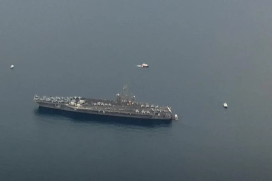 Tàu sân bay USS Carl Vinson Hải quân Mỹ. Ảnh: University Flying Club