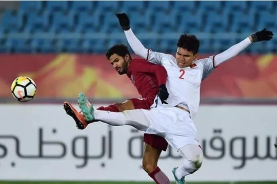 Các cầu thủ U23 Việt Nam chiến đấu ngoan cường qua từng trận đấu. Ảnh: Sohu.