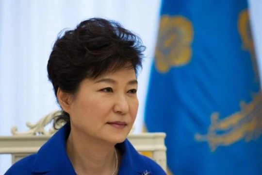 Tổng thống Hàn Quốc Park Geun-hye. Ảnh: Bloomberg