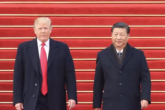 Tổng thống Mỹ Donald Trump và Chủ tịch Trung Quốc Tập Cận Bình. Ảnh: Dwnews.