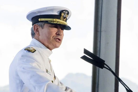 Đô đốc Harry Harris, Tư lệnh Bộ Tư lệnh Thái Bình Dương Mỹ. Ảnh: Washington Times 