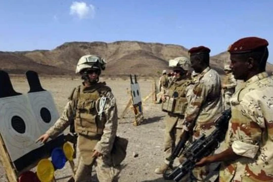 Quân đội Mỹ tiến hành huấn luyện quân sự cho quân đội các nước châu Phi. Ảnh: Cankao.