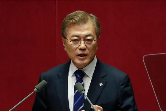 Tổng thống Hàn Quốc Moon Jae-in. Ảnh: Getty