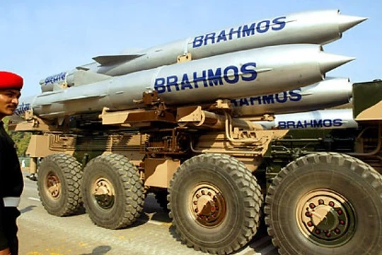 Tên lửa hành trình siêu âm BrahMos Ấn Độ (ảnh tư liệu)