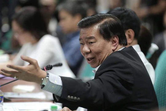Lãnh đạo phe thiểu số Thượng viện Philippines Franklin Drilon. Ảnh: Philstar.