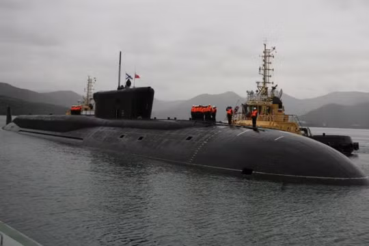 Tàu ngầm hạt nhân chiến lược lớp Borey Nga. Ảnh: Sputnik